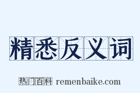 精悉反义词是什么意思的图片